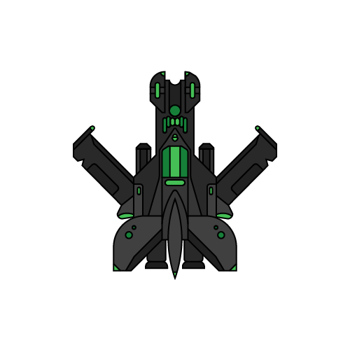 green spaceship