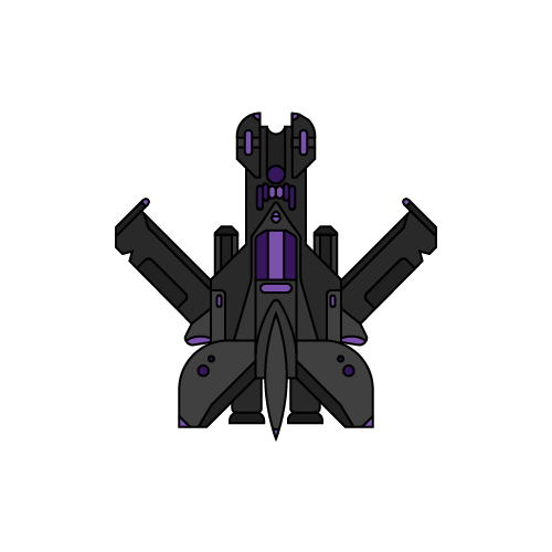 purple spaceship